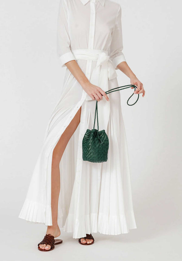 Rue Madam Crossbody Bag Pompom Double Ju Forest