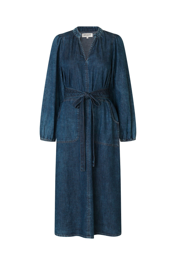 Rue Madam Denim Dress Parisll Midi De Blue