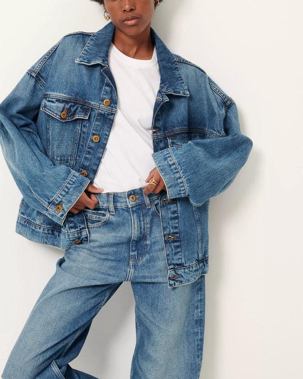 Rue Madam Denim Jacket Costello Vintage-Blue