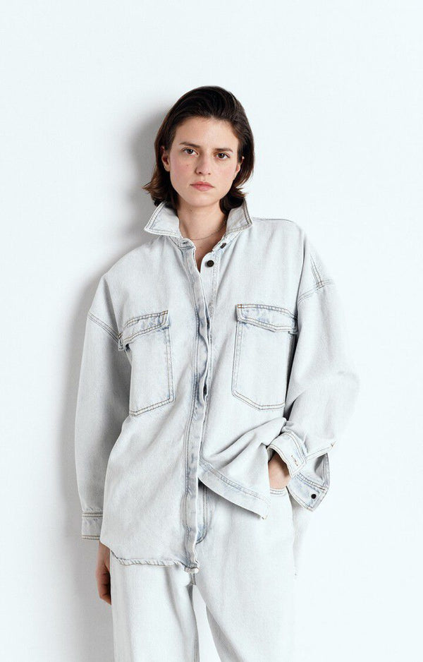 rue madam Denim Jacket Joy06c Winter-Bleached