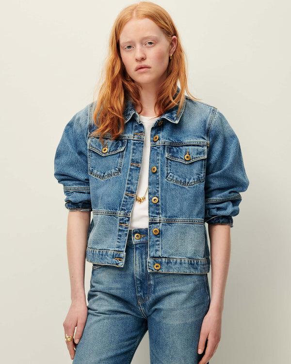 Rue Madam Denim Jacket Thelma Astral-Blue