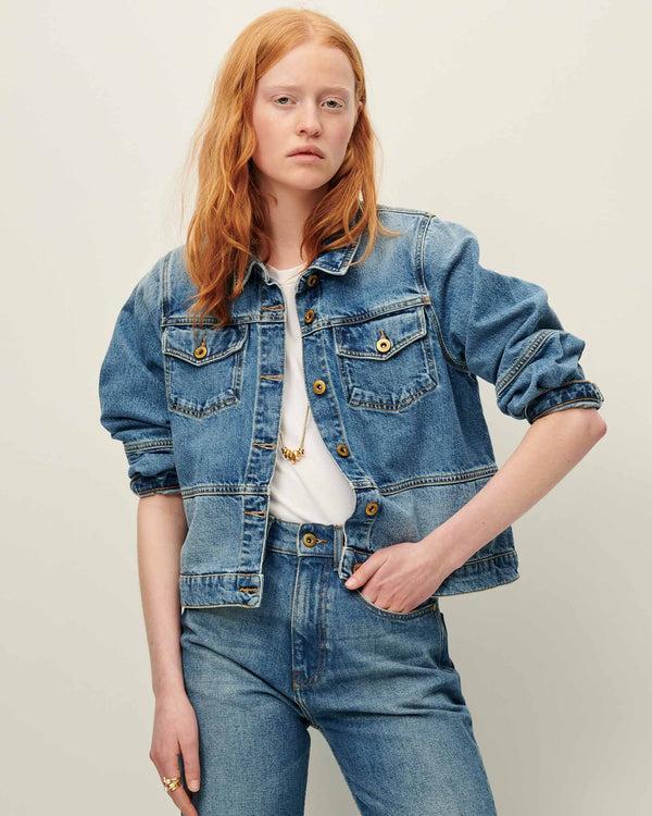Rue Madam Denim Jacket Thelma Astral-Blue