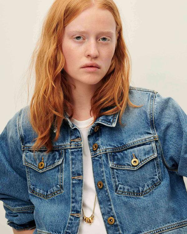 Rue Madam Denim Jacket Thelma Astral-Blue