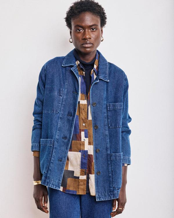 Rue Madam Denim Jacket Verdi Bevc615 01-Blue