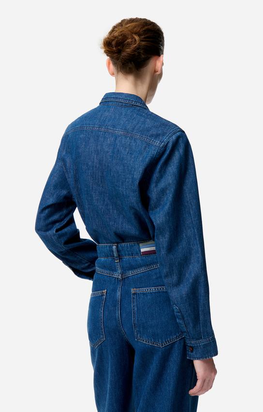 Rue Madam Denim Shirt 1hva28-v09174 Royal