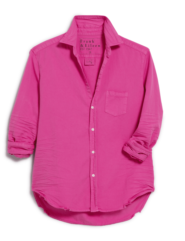 Rue Madam Denim Shirt Eileen Famous De Hot-Pink
