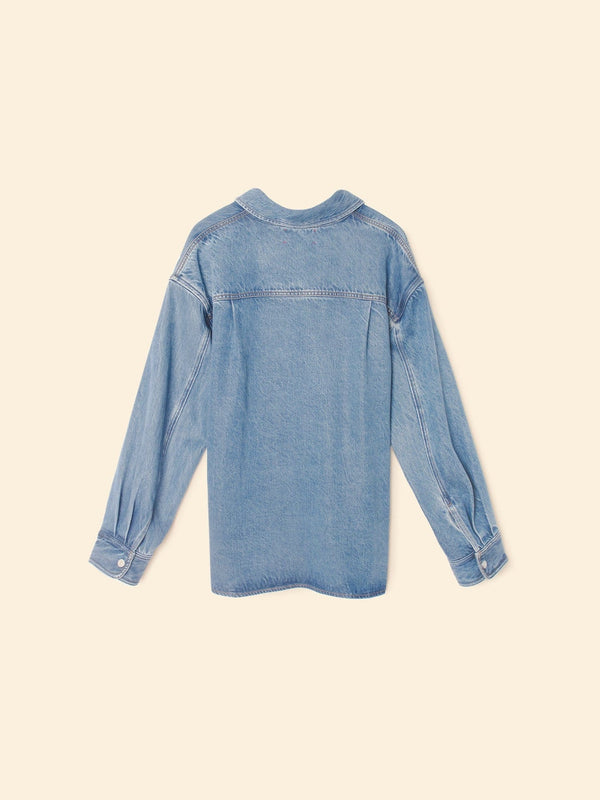 Rue Madam Denim Shirt Gia X5lid001 Voyage-Blue