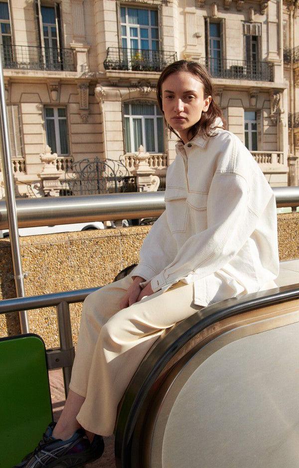 rue madam Denim Shirt Joz06a Off-White