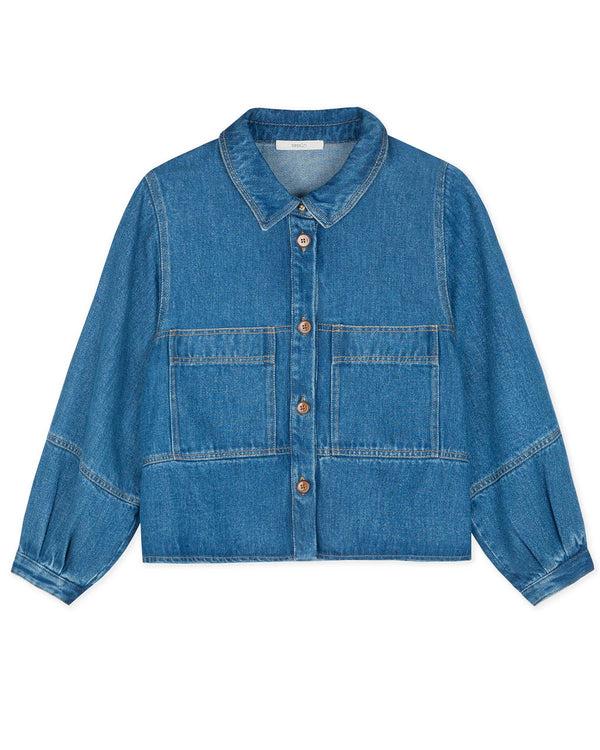 rue madam Denim Shirt Leone Denim-Blue