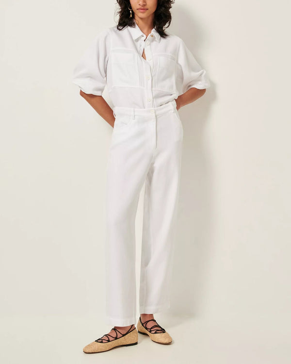 Rue Madam Denim Shirt Leone Optical-White