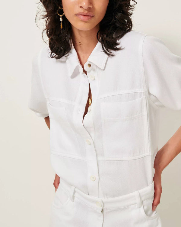 Rue Madam Denim Shirt Leone Optical-White