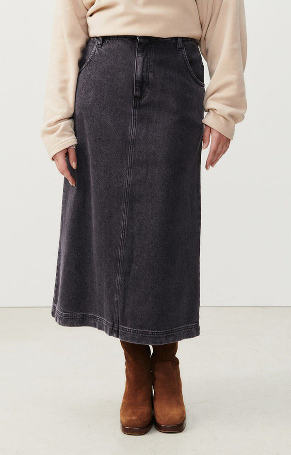 Rue Madam Denim Skirt Yop13d Black-Poivre