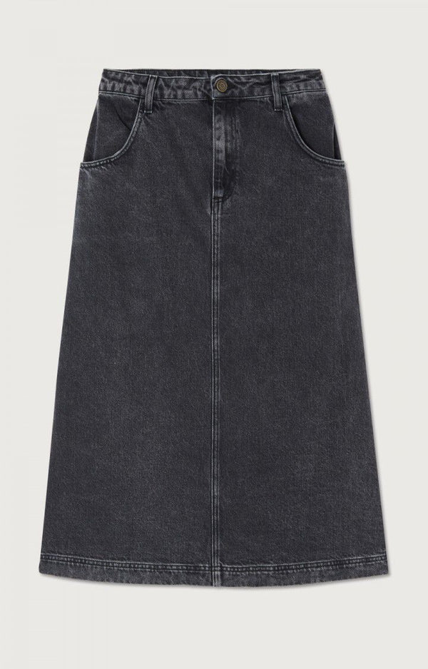 rue madam Denim Skirt Yop13d Black-Poivre