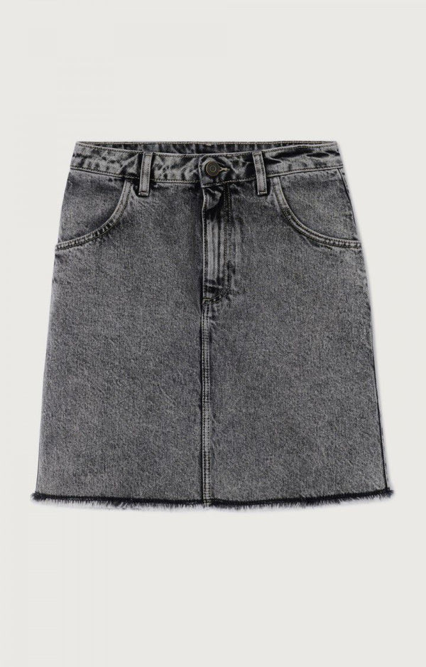 rue madam Denim Skirt Yop13e Grey-Salt-An