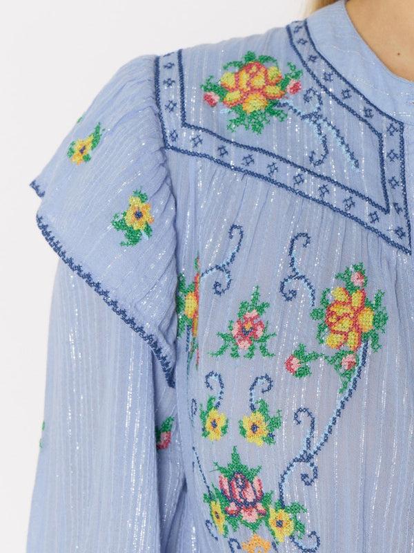 Rue Madam Dress 20rami Blue-Lavender