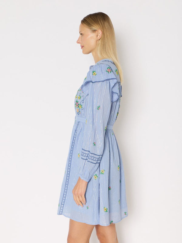 Rue Madam Dress 20rami Blue-Lavender