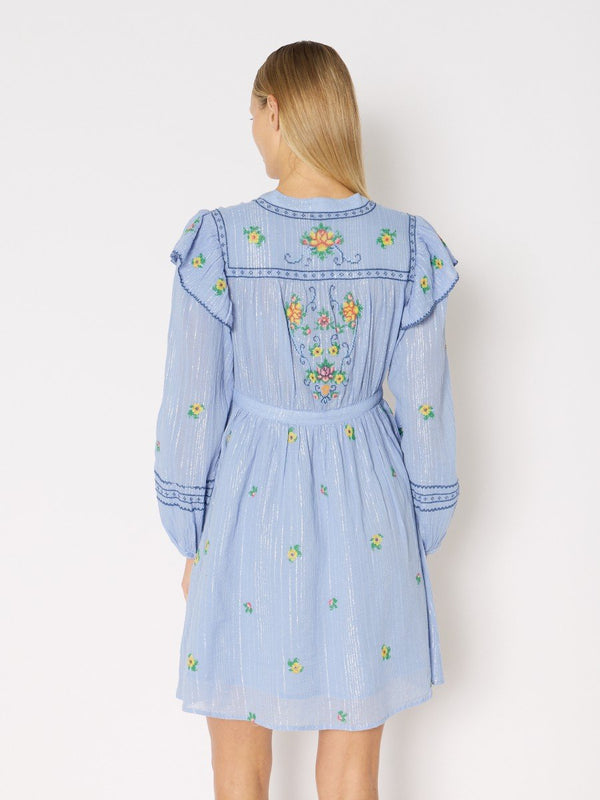Rue Madam Dress 20rami Blue-Lavender