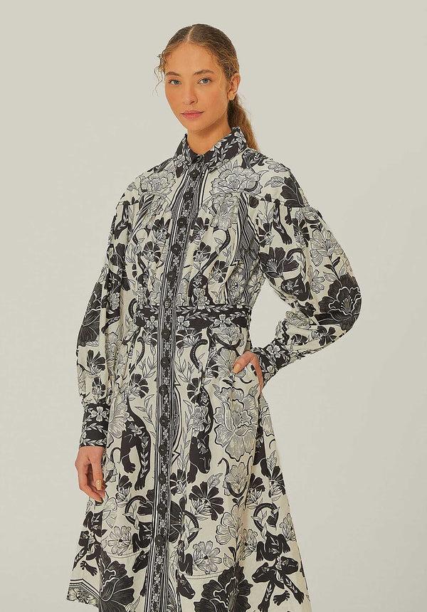 Rue Madam Dress 328608 Leopards-Off-White