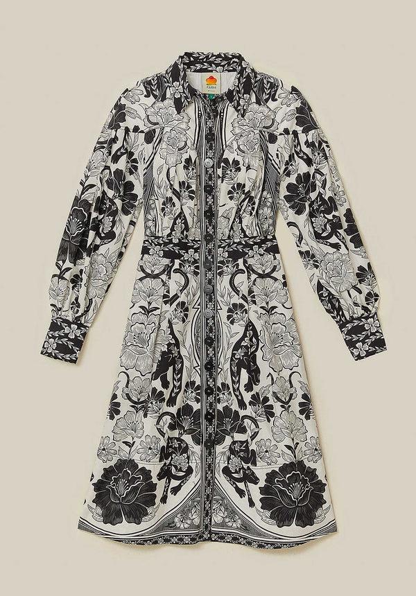 rue madam Dress 328608 Leopards-Off-White