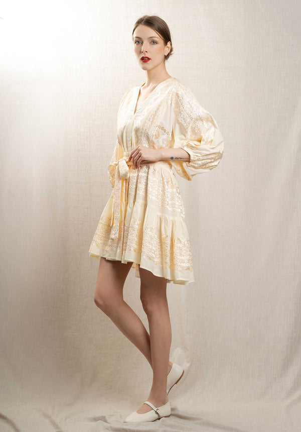 rue madam Dress 330691 Natural-Champagne