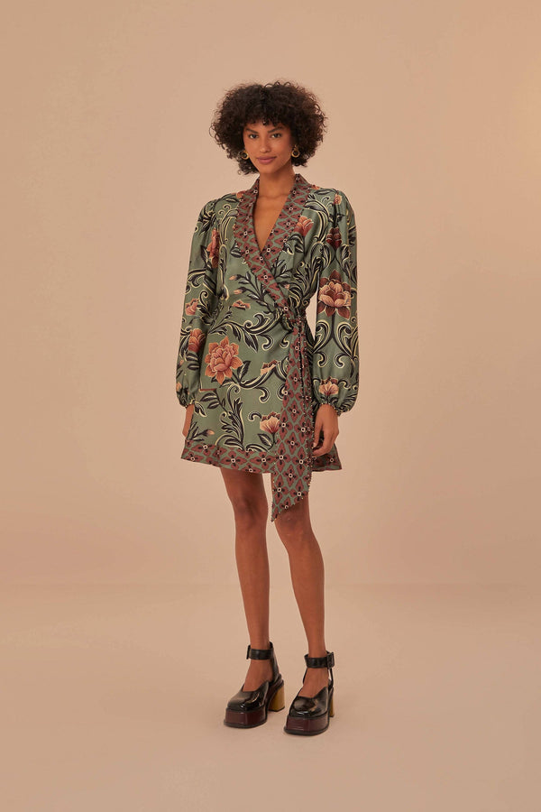Rue Madam Dress 334560 Arabesque-Floral-Gre