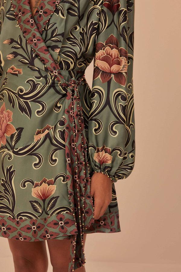 Rue Madam Dress 334560 Arabesque-Floral-Gre
