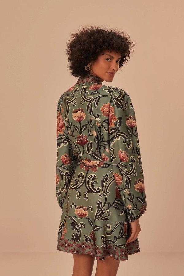 Rue Madam Dress 334560 Arabesque-Floral-Gre