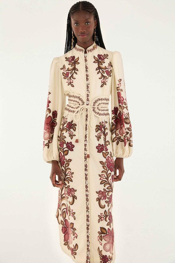 Rue Madam Dress 342682 Renata-Floral-Sand