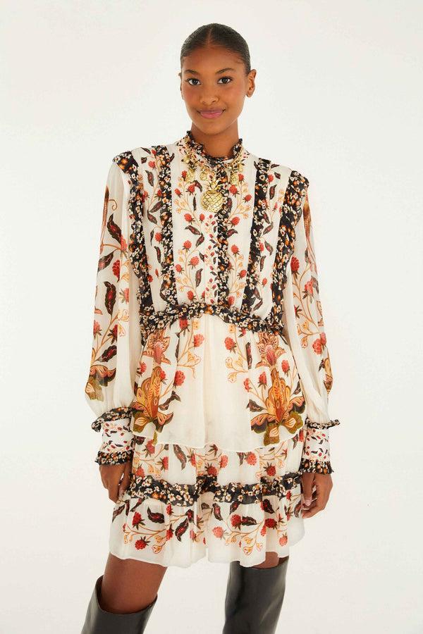 Rue Madam Dress 346118 Berry-Garden-Cream