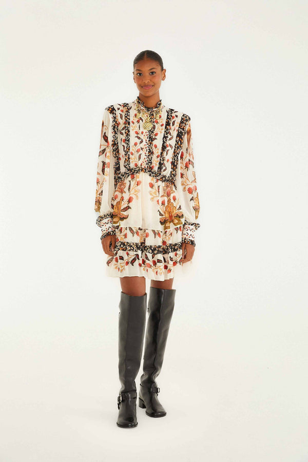 rue madam Dress 346118 Berry-Garden-Cream