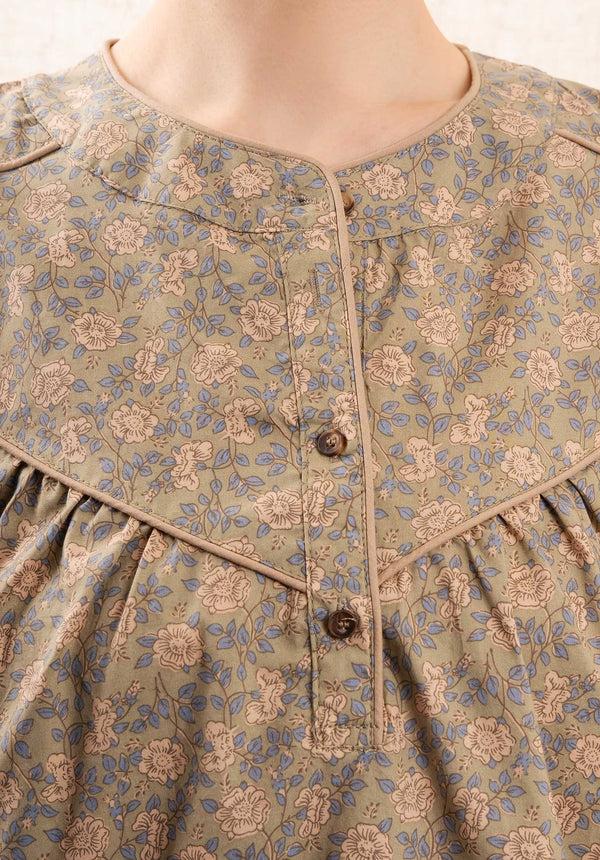 Rue Madam Dress 5167 Lt-Olive-Floral