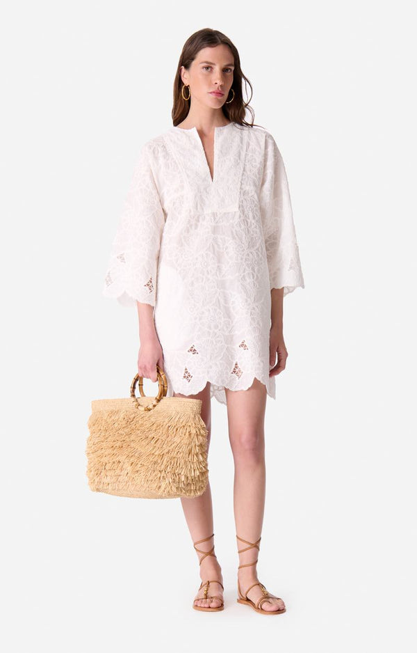 rue madam Dress 5eva89-v08817 Blanc