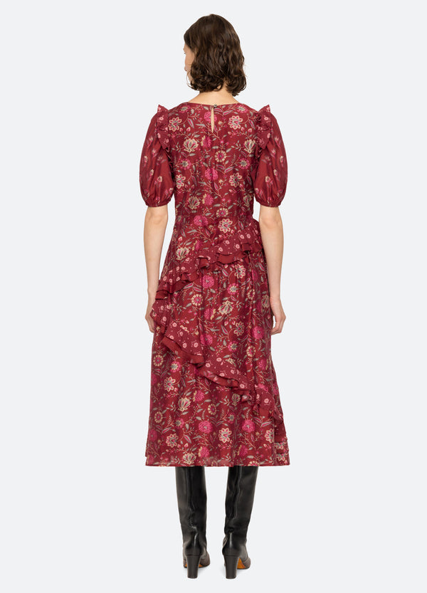 Rue Madam Dress Aw24-104 Magenta