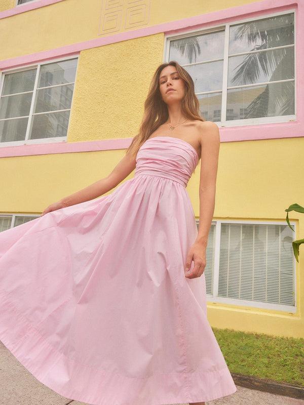 Rue Madam Dress Clea Dress Gloss-Pink