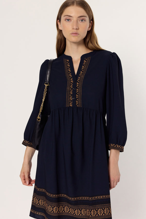 Rue Madam Dress Dcr19c175 Navy