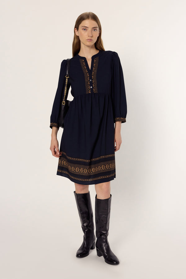 rue madam Dress Dcr19c175 Navy