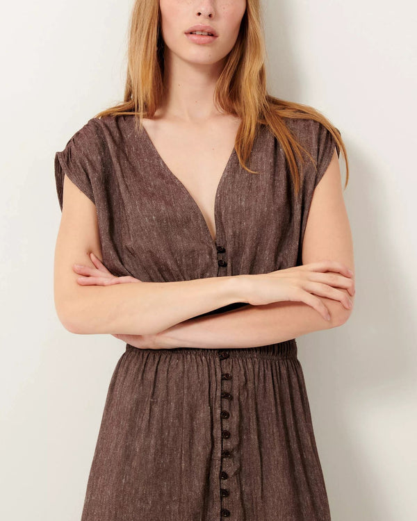 Rue Madam Dress Galaday Mahogany