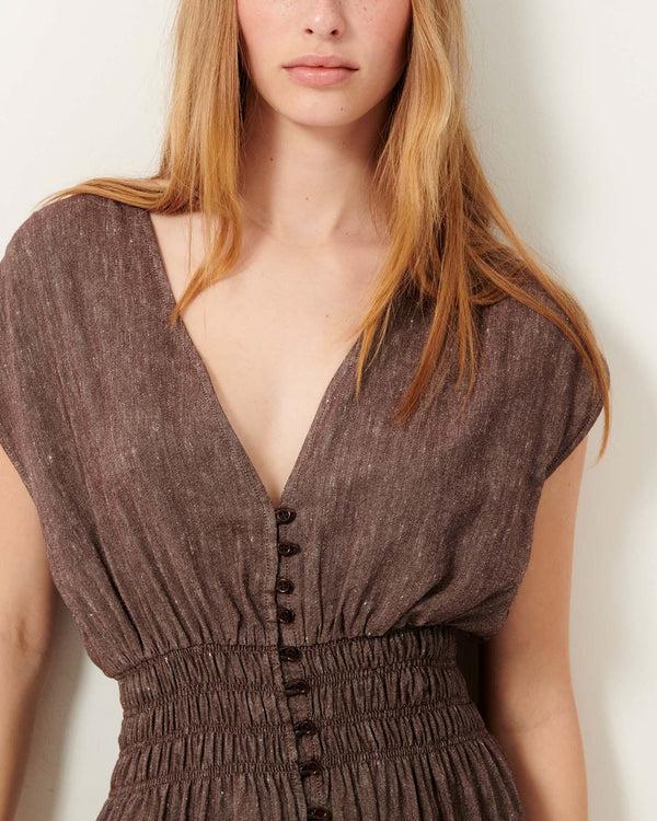 Rue Madam Dress Galaday Mahogany