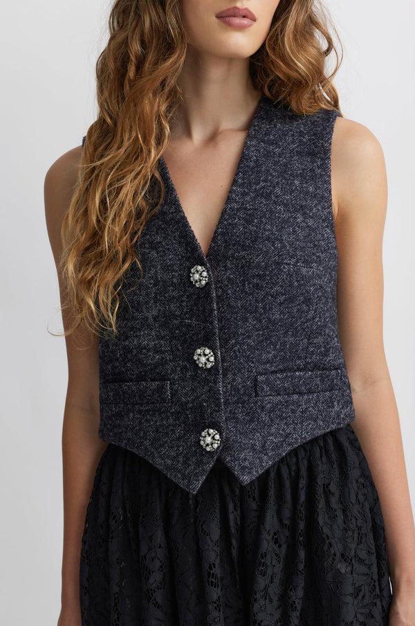 Rue Madam Dress H25cocl Gris