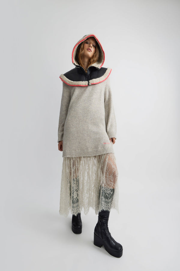 Rue Madam Dress H25woro Ecru