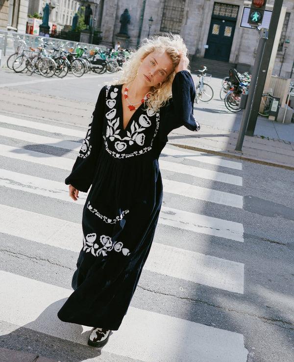 Rue Madam Dress Kamma Dress Navy