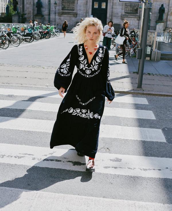 Rue Madam Dress Kamma Dress Navy