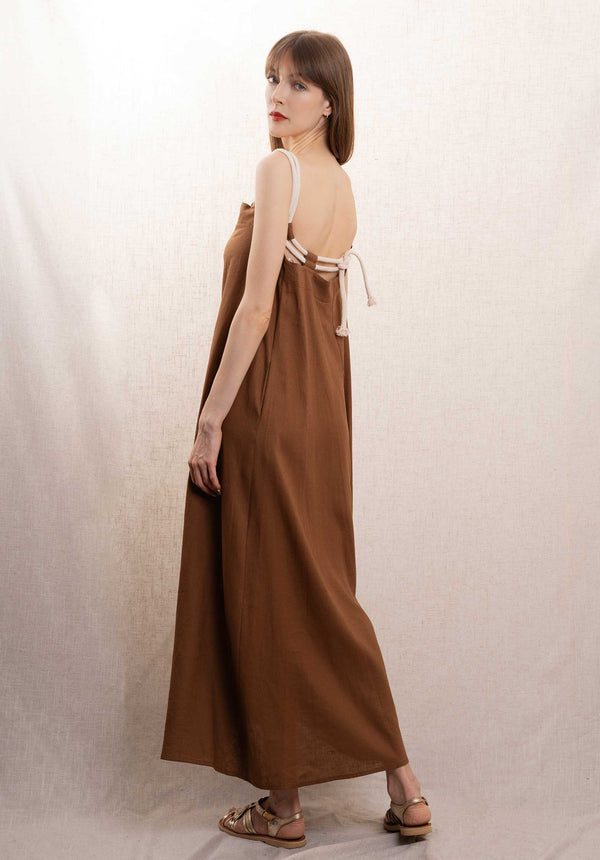 Rue Madam Dress L8731 Brown