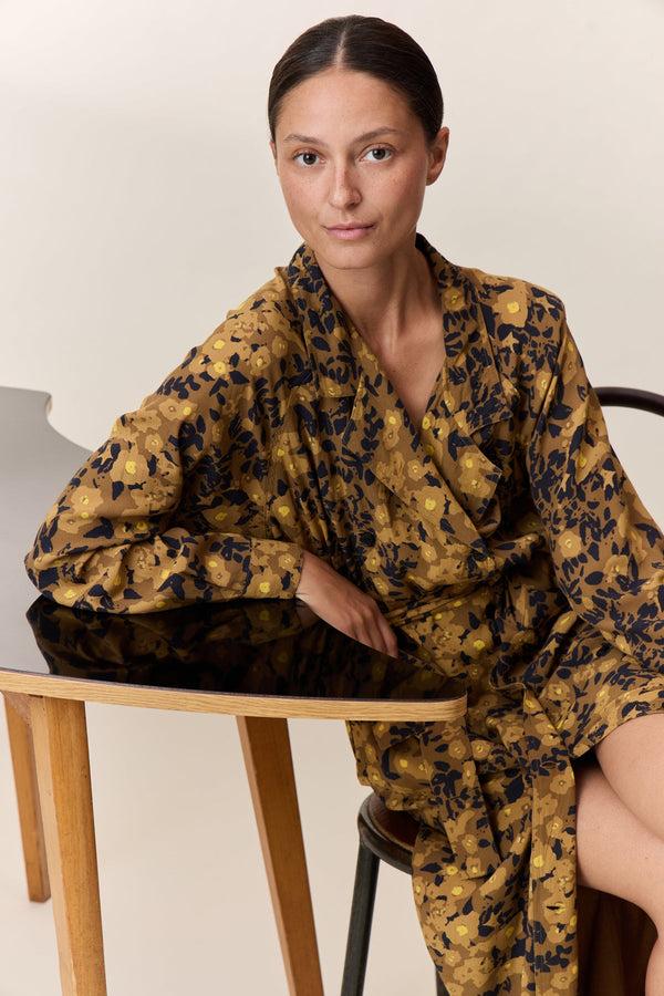 Rue Madam Dress Reda Tv36 Flower Yellow