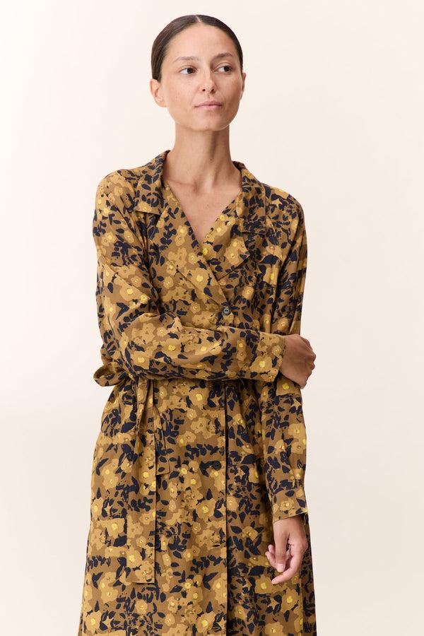 Rue Madam Dress Reda Tv36 Flower Yellow