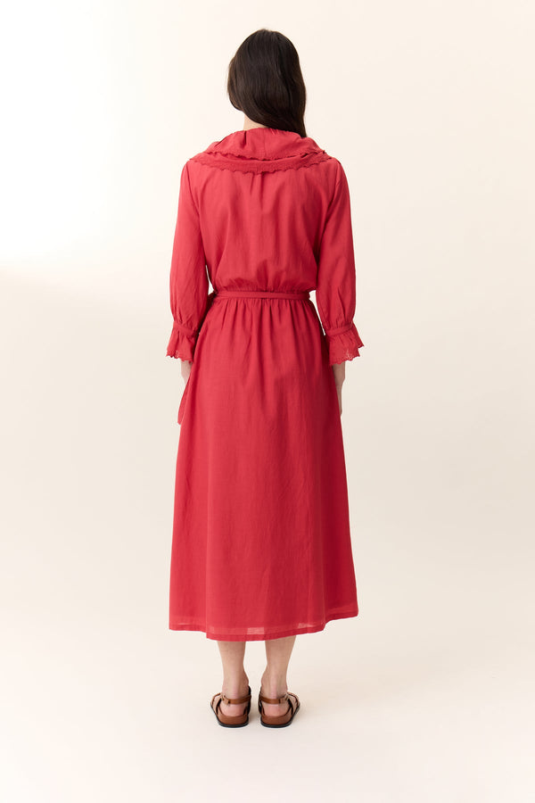 Rue Madam Dress Reem Tcv1 Plain Red