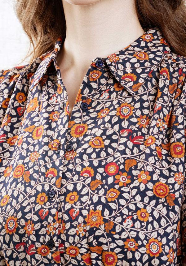 Rue Madam Dress Romance Madras Noir