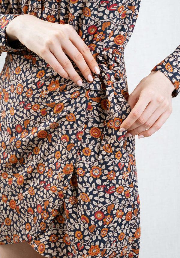 Rue Madam Dress Romance Madras Noir