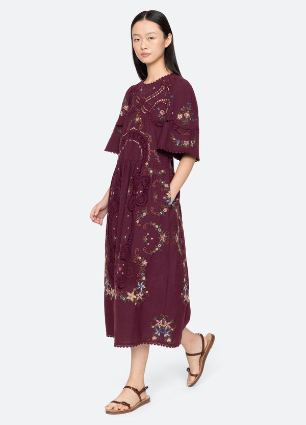 rue madam Dress Rs25-245 Burgundy