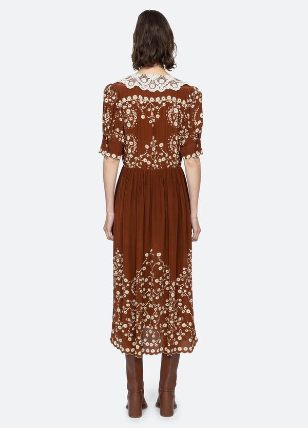 Rue Madam Dress Rs26-115 Brown